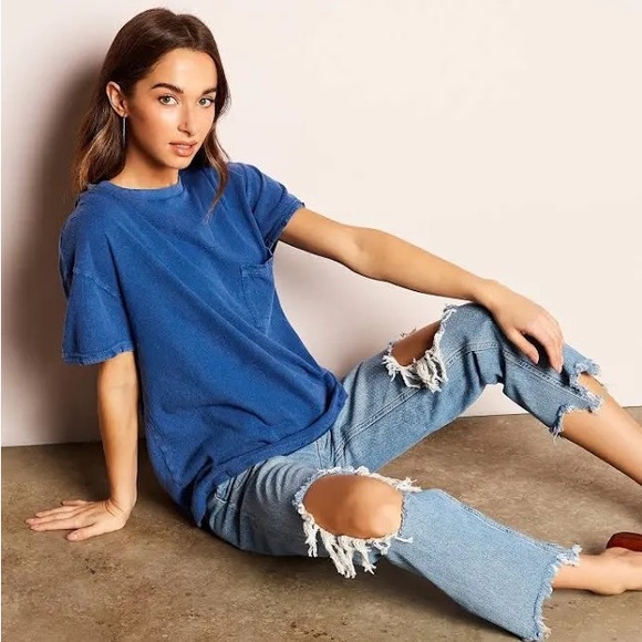 Free People Women's Jeans Free People Maggie Mid Rise Straight - Picture 4 of 4